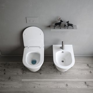 Подвесной унитаз Boheme Avva 972-MW безободковый белый матовый